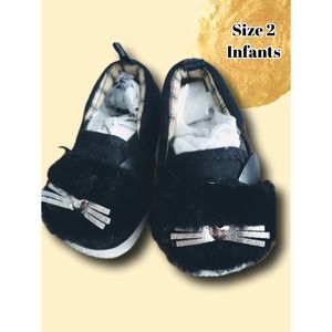 Size 2 Infant Kitty Cat Furry Shoes